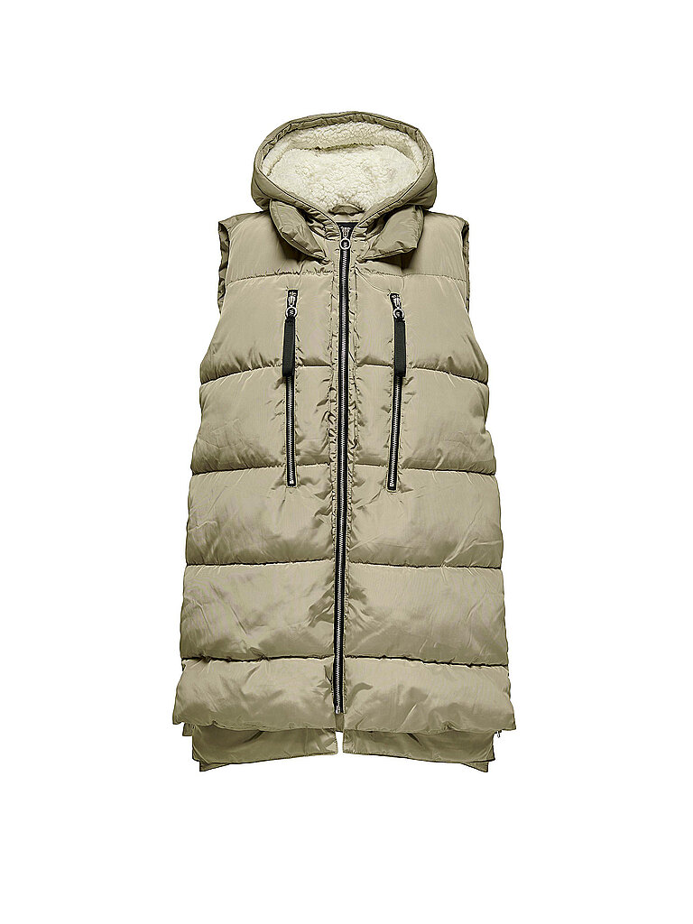 ONLY Steppgilet ONLNEWNORA beige | L von Only