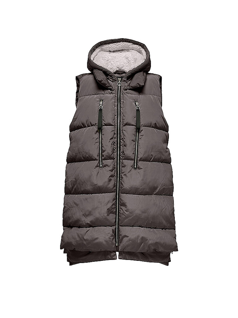 ONLY Steppgilet ONLNEWNORA grau | M von Only