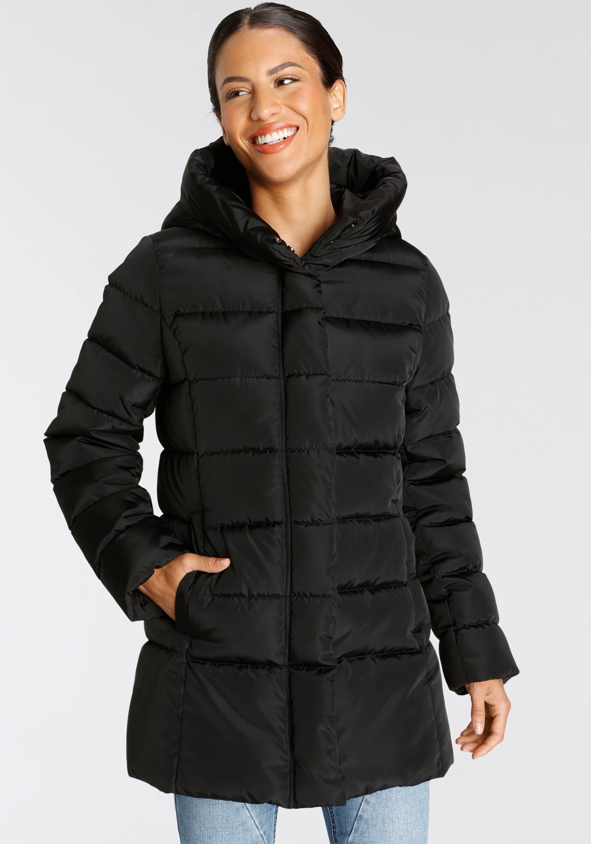 ONLY Steppjacke »ONLTINA PUFFER SHORT COAT OTW«, mit Kapuze von Only