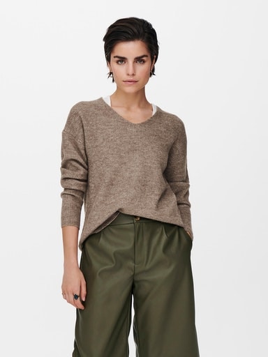 ONLY V-Ausschnitt-Pullover »ONLCAMILLA V-NECK L/S PULLOVER KNT NOOS« ONLY V-Ausschnitt-Pullover »ONLCAMILLA V-NECK L/S PULLOVER KNT NOOS« von Only