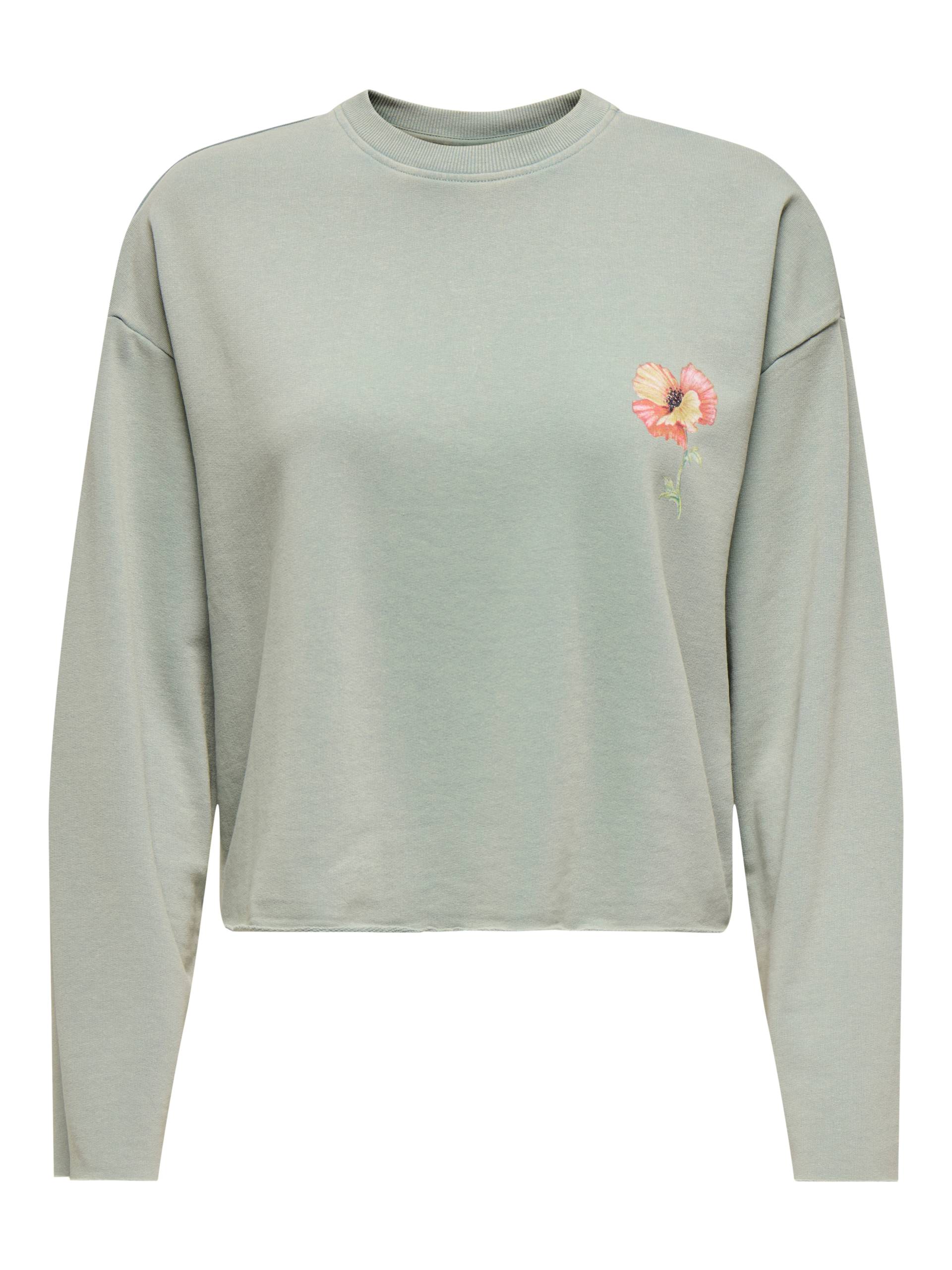 ONLY Sweatshirt »ONLLUCINDA L/S FLOWERS O-NECK UB SWT« ONLY Sweatshirt »ONLLUCINDA L/S FLOWERS O-NECK UB SWT« von Only