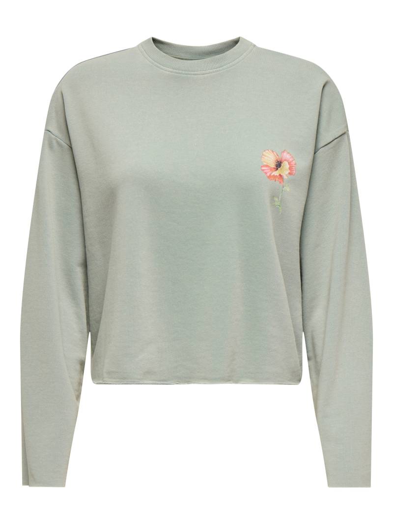 ONLY Sweatshirt »ONLLUCINDA L/S FLOWERS O-NECK UB SWT« von Only