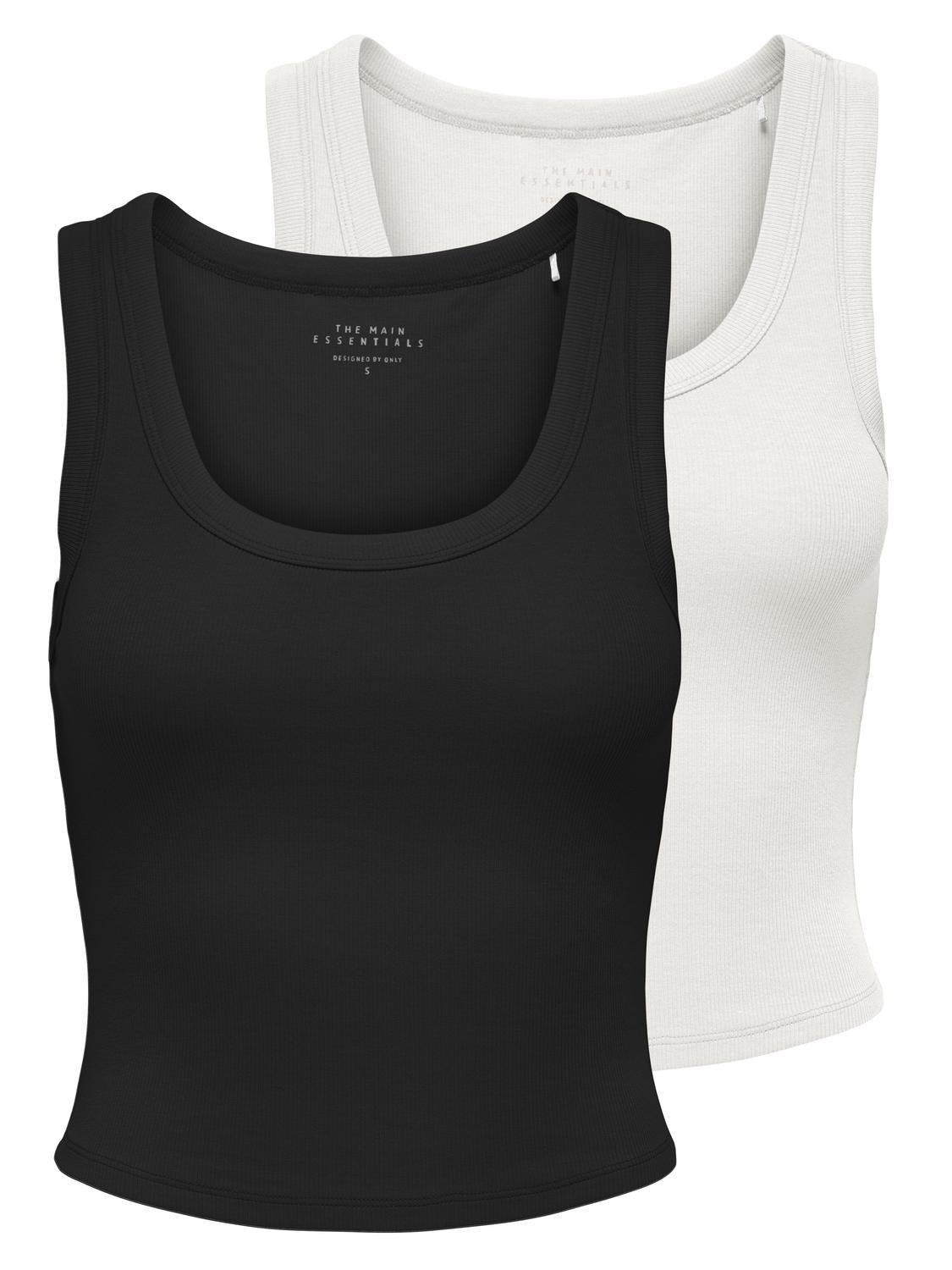 ONLY Tanktop »ONLEASY S/L TANK TOP JRS 2 PACK«, (Set, 2 tlg.) von Only