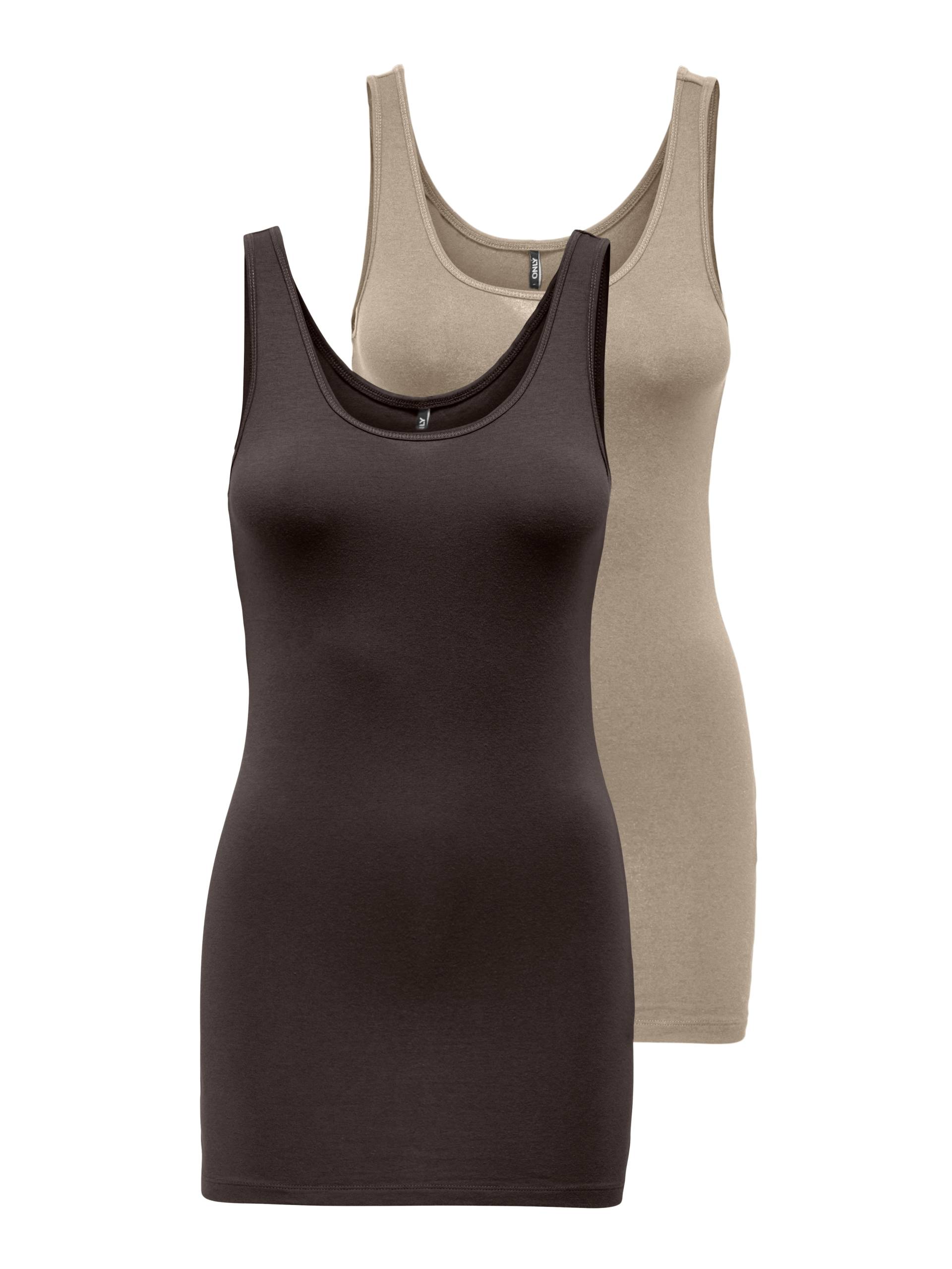 ONLY Tanktop »ONLLIVE LOVE NEW LONG TT 2PACK NOOS«, (Packung, 2er-Pack) von Only