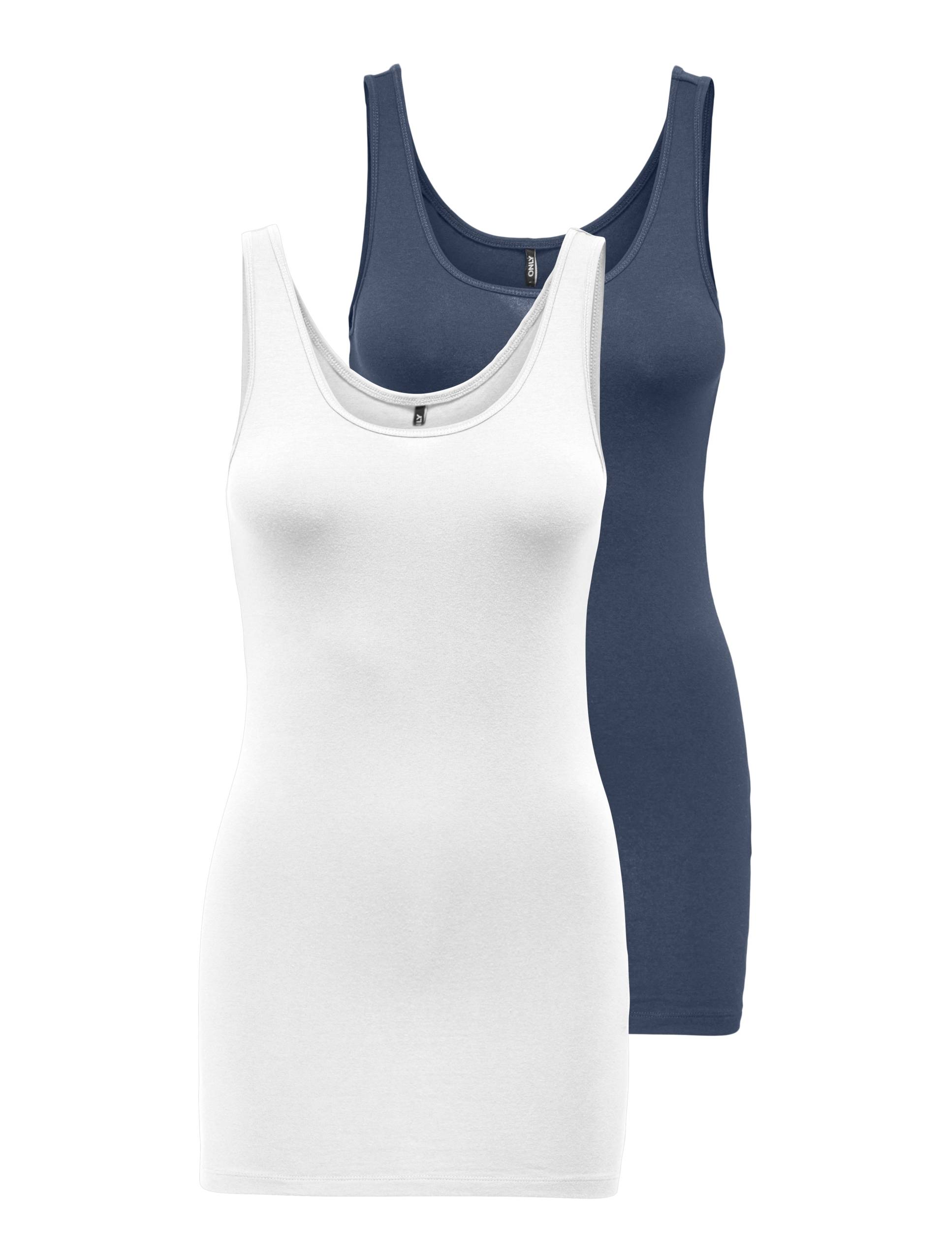 ONLY Tanktop »ONLLIVE LOVE NEW LONG TT 2PACK NOOS«, (Packung, 2er-Pack) von Only