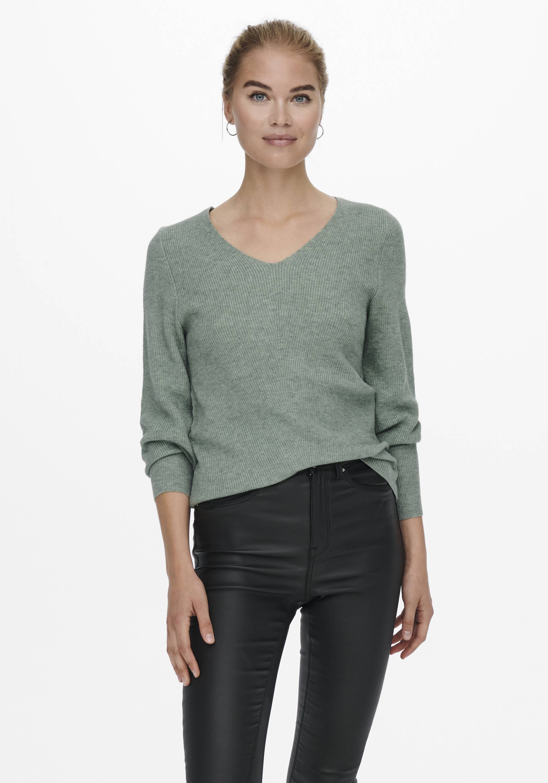 ONLY V-Ausschnitt-Pullover »ONLATIA L/S V-NECK CUFF KNT« von Only