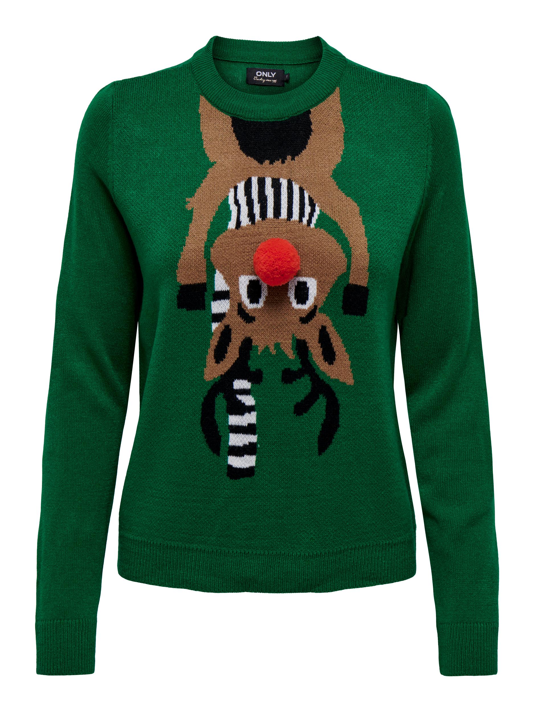 ONLY Weihnachtspullover »ONLXMAS DEER LS O-NECK BOX KNT« von Only