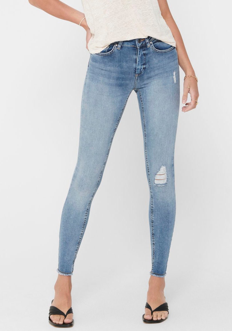 ONLY Ankle-Jeans »ONLBLUSH LIFE«, mit Destroyed Effekt von Only