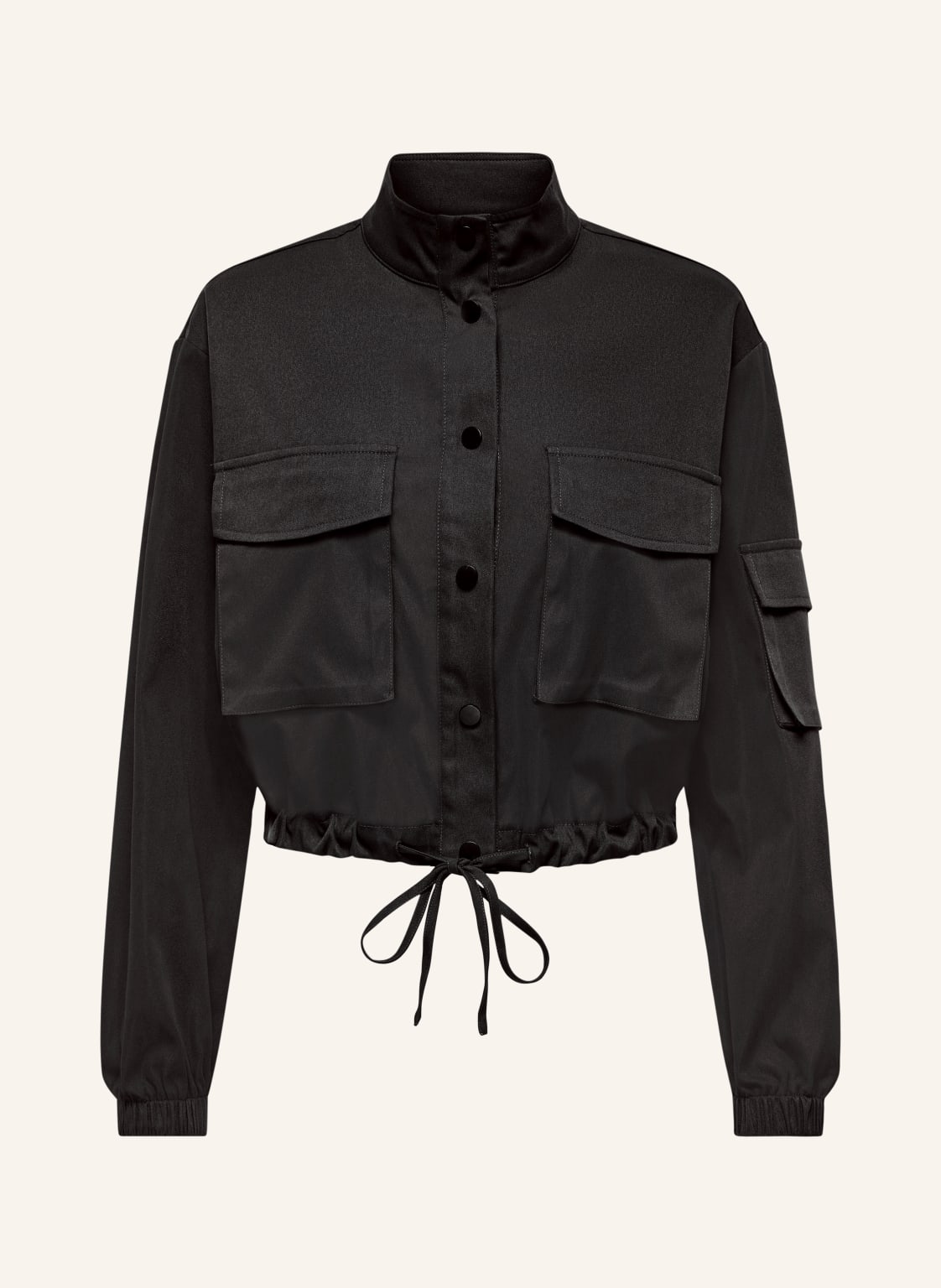 Only Cropped-Overjacket schwarz von Only