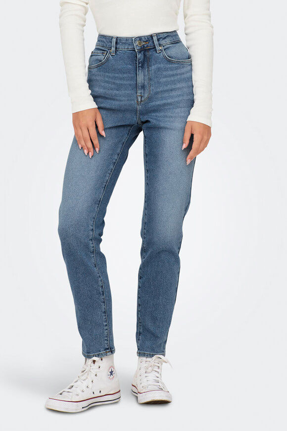 Only Emily Ankle Straight Fit Jeans L32 | Medium Blue Denim | Damen  | 25/32 von Only