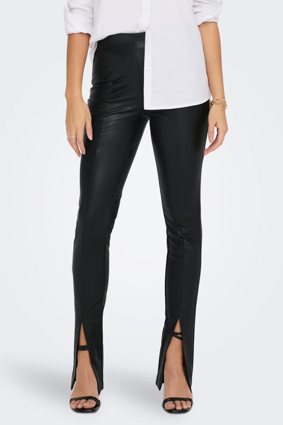 Only Kunstleder Leggings | Schwarz | Damen  | XS von Only