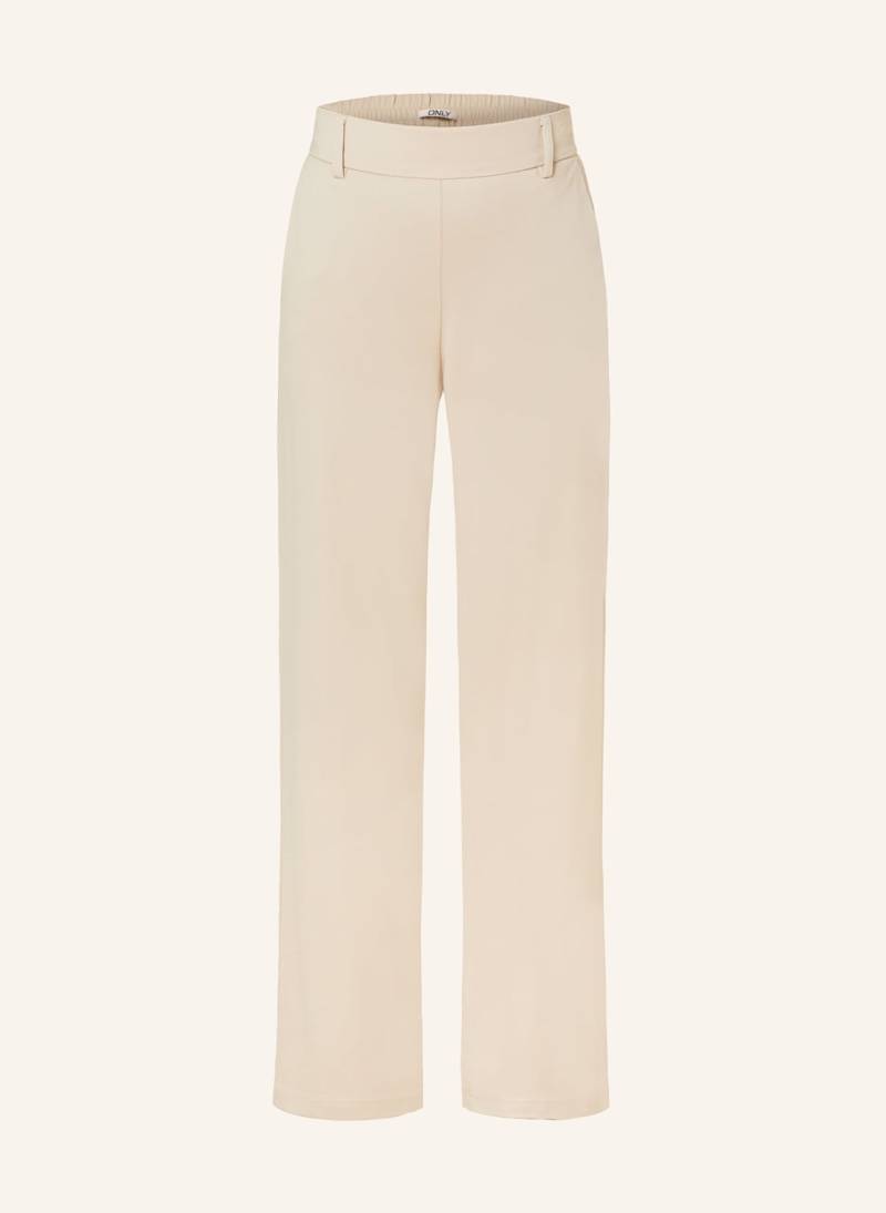 Only Marlenehose Aus Sweat beige von Only