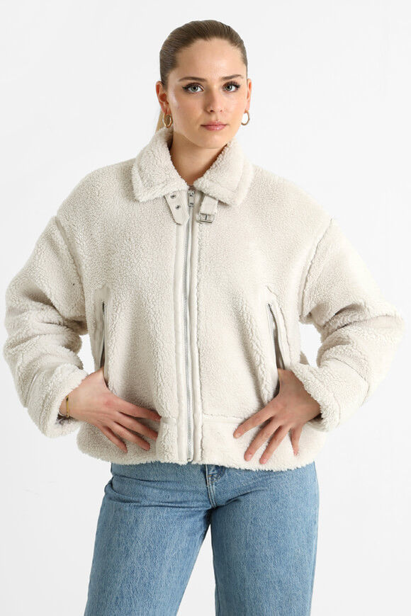 Only Michelle Teddy Jacke | Pumice Stone | Damen | S Only Michelle Teddy Jacke | Pumice Stone | Damen | S von Only