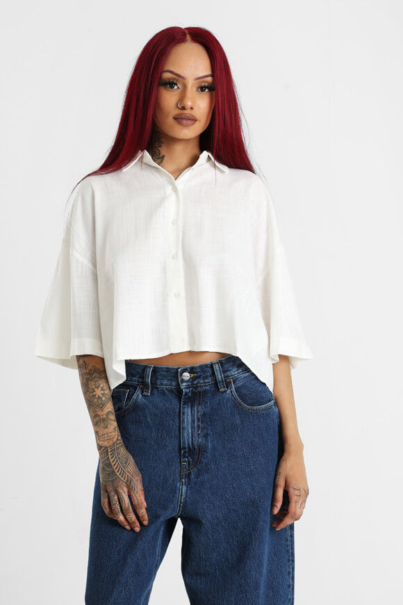 Only ONLASTRID Crop Hemd | Cloud Dancer | Damen  | M von Only