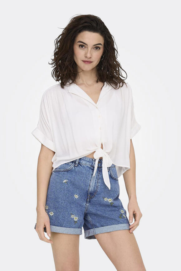 Only Paula Bluse aus Seersucker | White | Damen | XL Only Paula Bluse aus Seersucker | White | Damen | XL von Only