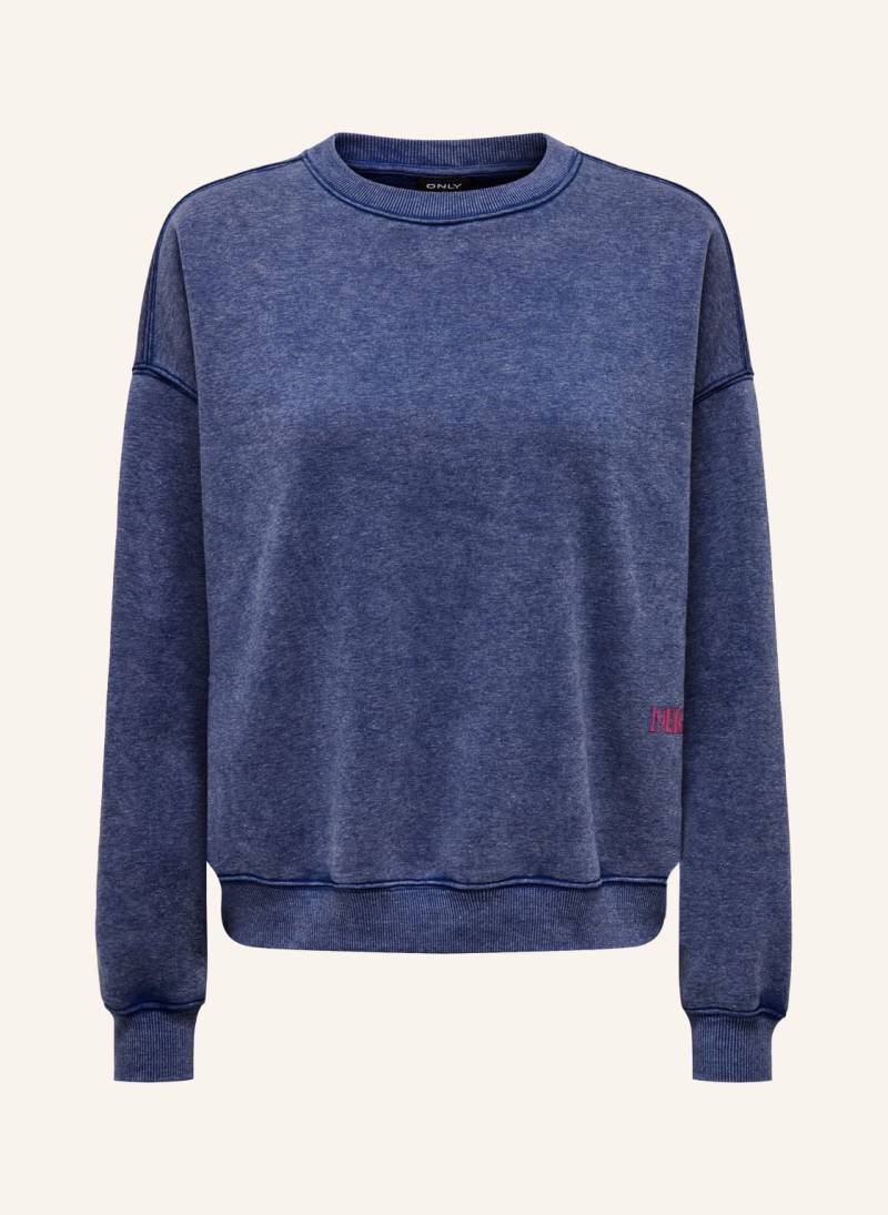 Only Sweatshirt blau von Only