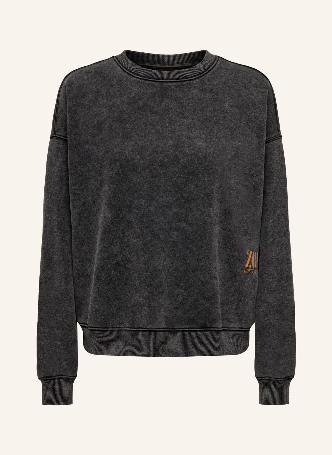 Only Sweatshirt schwarz von Only