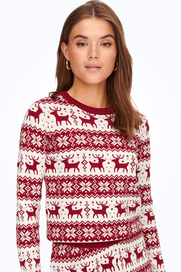 Only Weihnachtsstrickpullover | Chili Pepper | Damen  | XS von Only