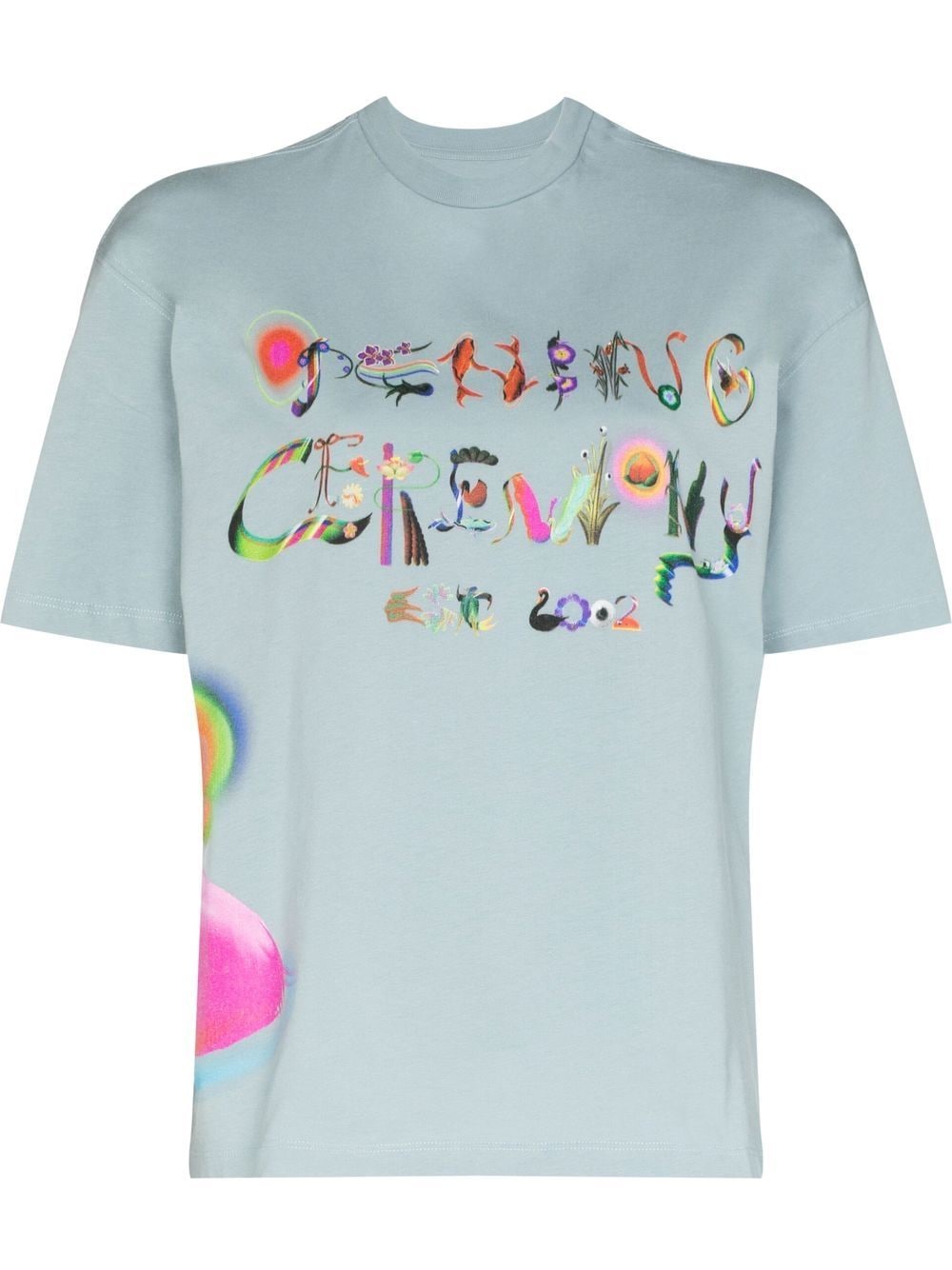 Opening Ceremony Chinese Letter-print T-shirt - Blue von Opening Ceremony