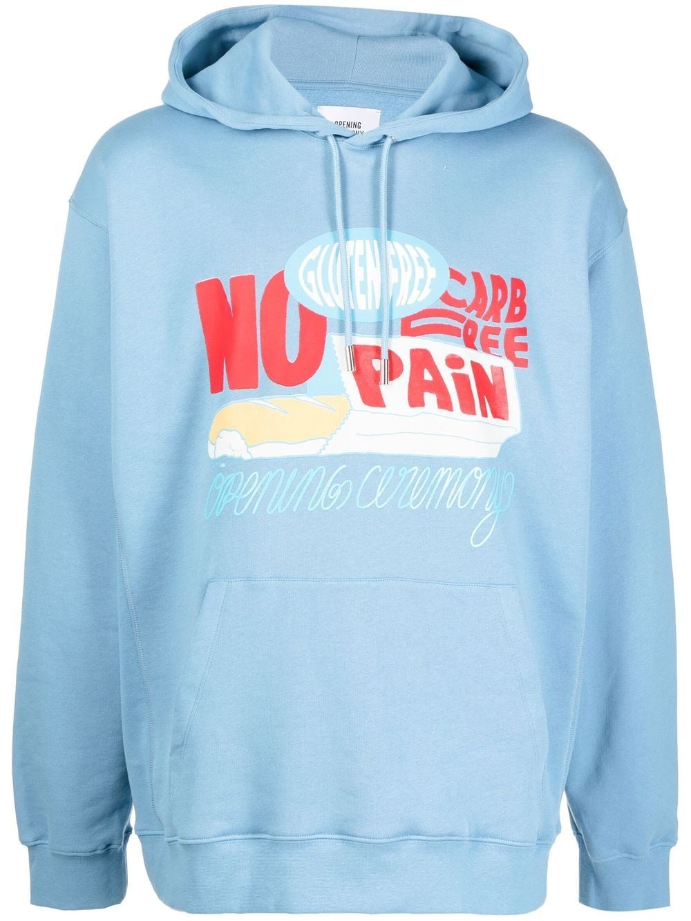 Opening Ceremony No Pain graphic-print hoodie - Blue von Opening Ceremony