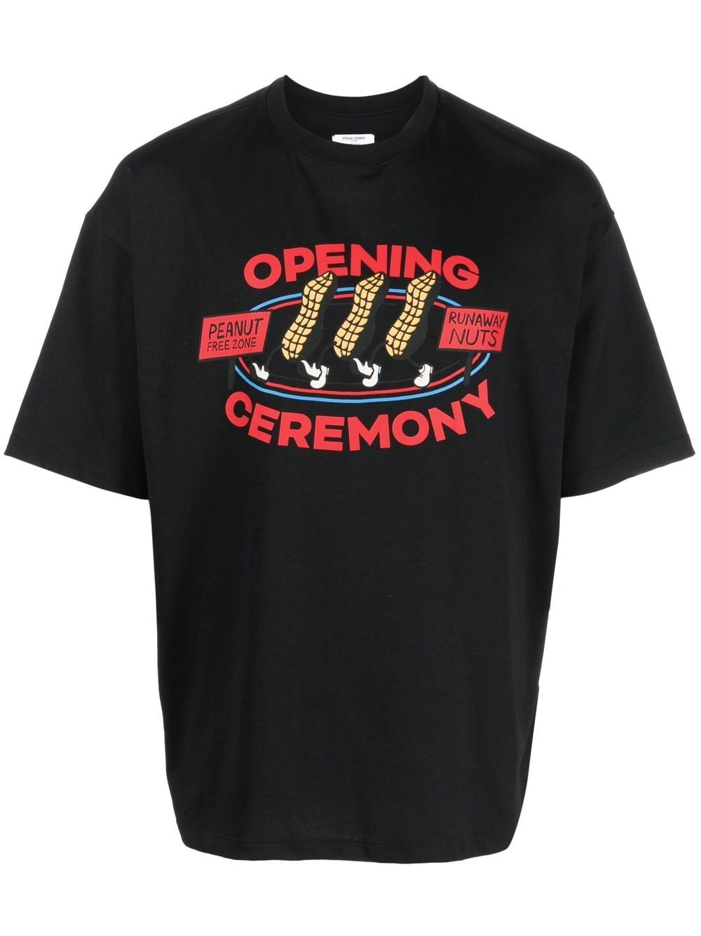 Opening Ceremony Peanuts logo cotton T-shirt - Black von Opening Ceremony