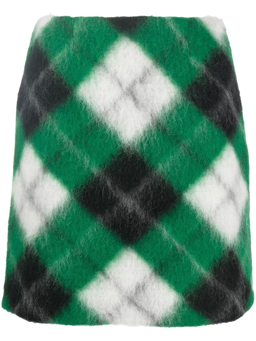 Opening Ceremony check-print mini skirt - Green