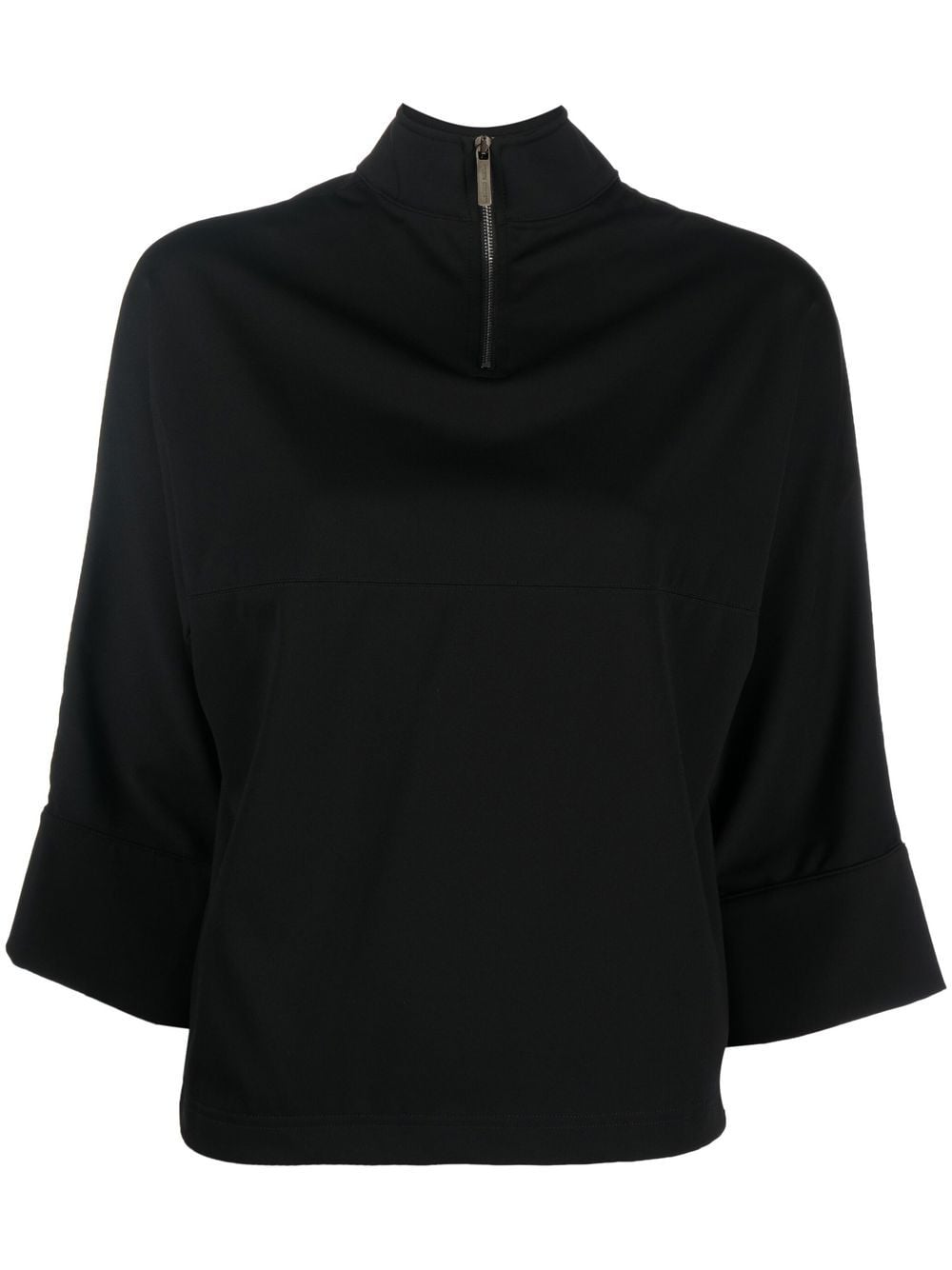 Opening Ceremony logo-patch high-neck jersey top - Black von Opening Ceremony