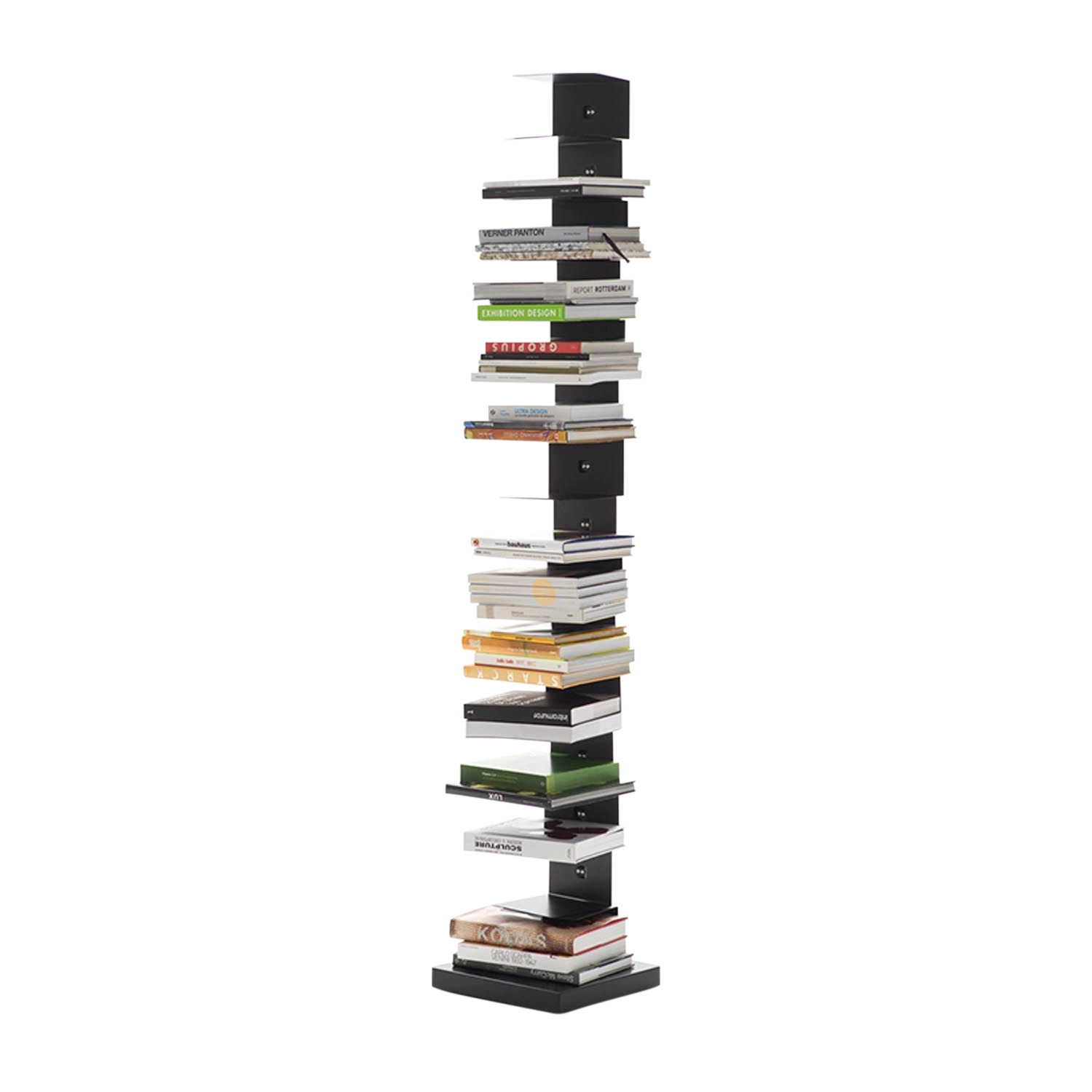 Ptolomeo Art Bücherregal, Grösse h. 160 cm, Ausführung schwarz / edelstahl - bx von Opinion Ciatti