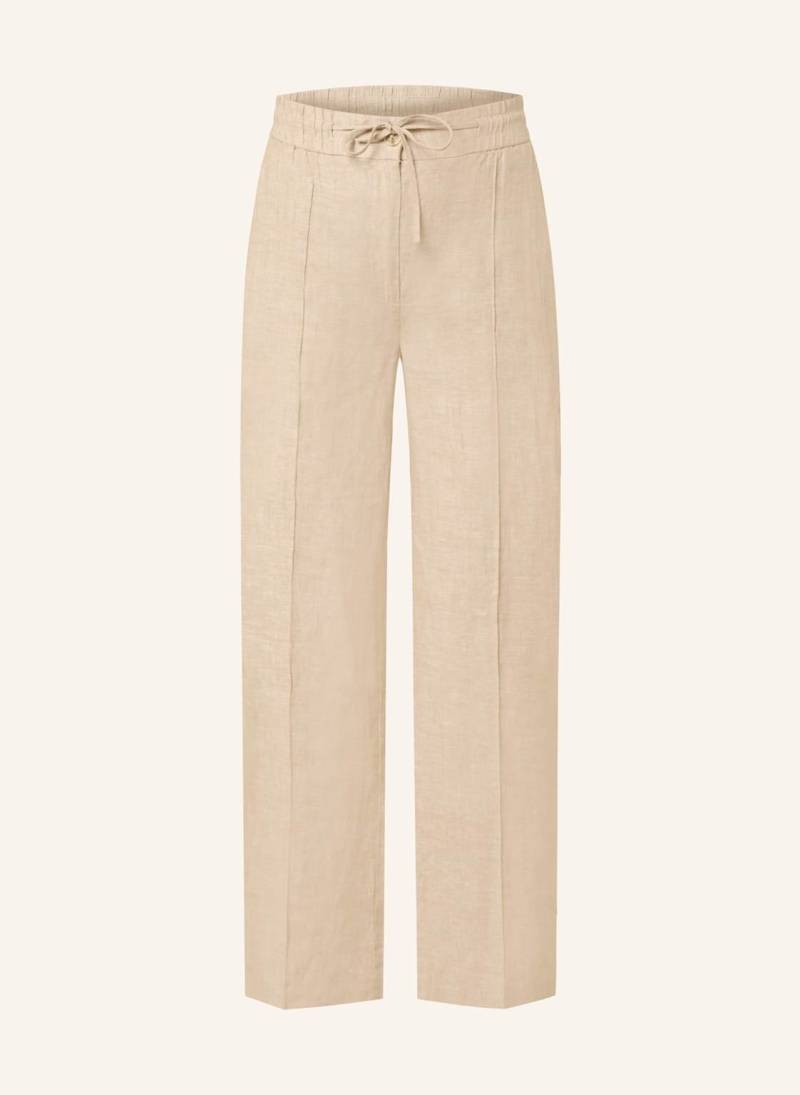 Opus 7/8-Leinenhose Maikito beige von Opus