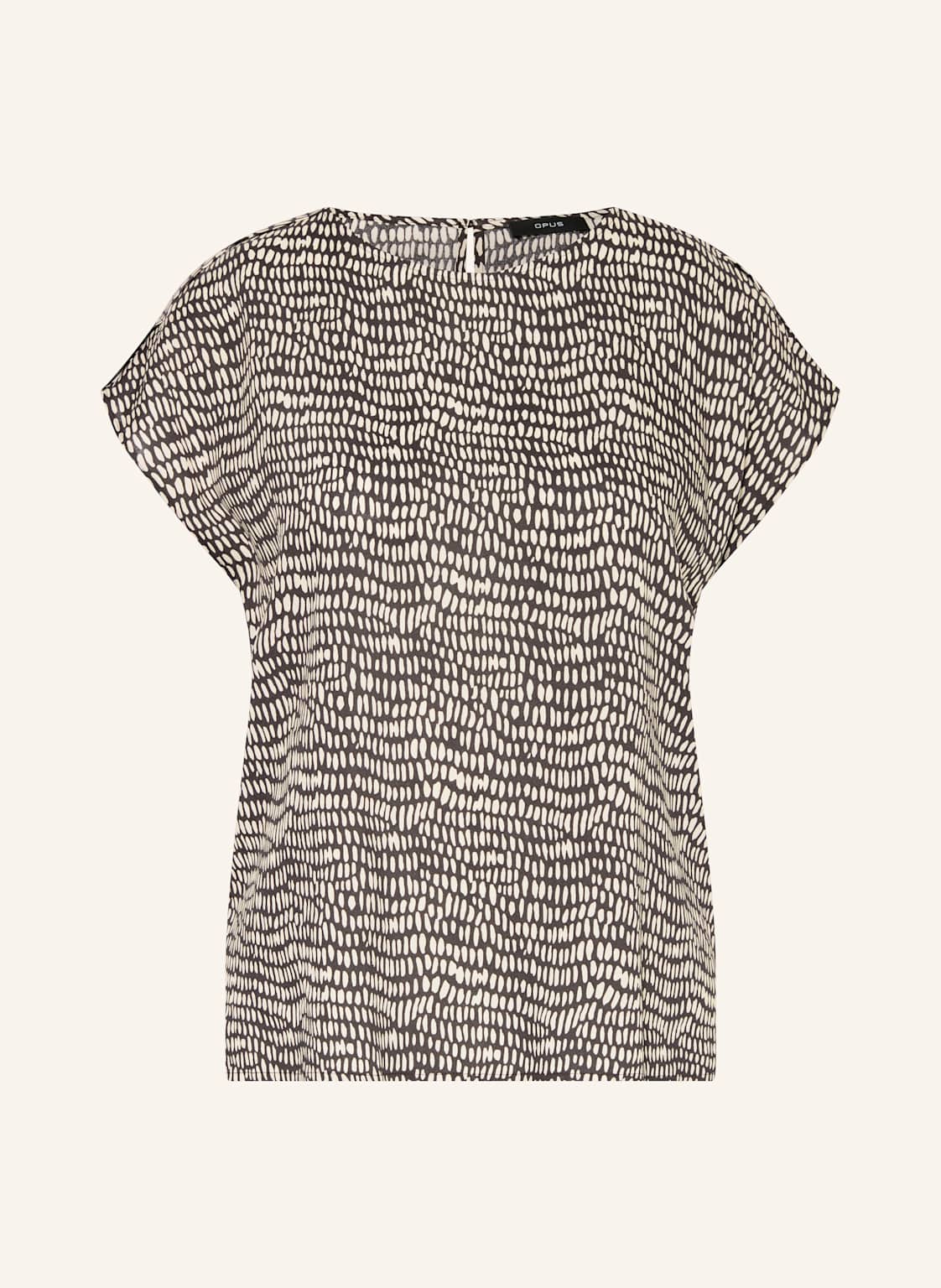 Opus Blusenshirt Ferena Splash braun von Opus