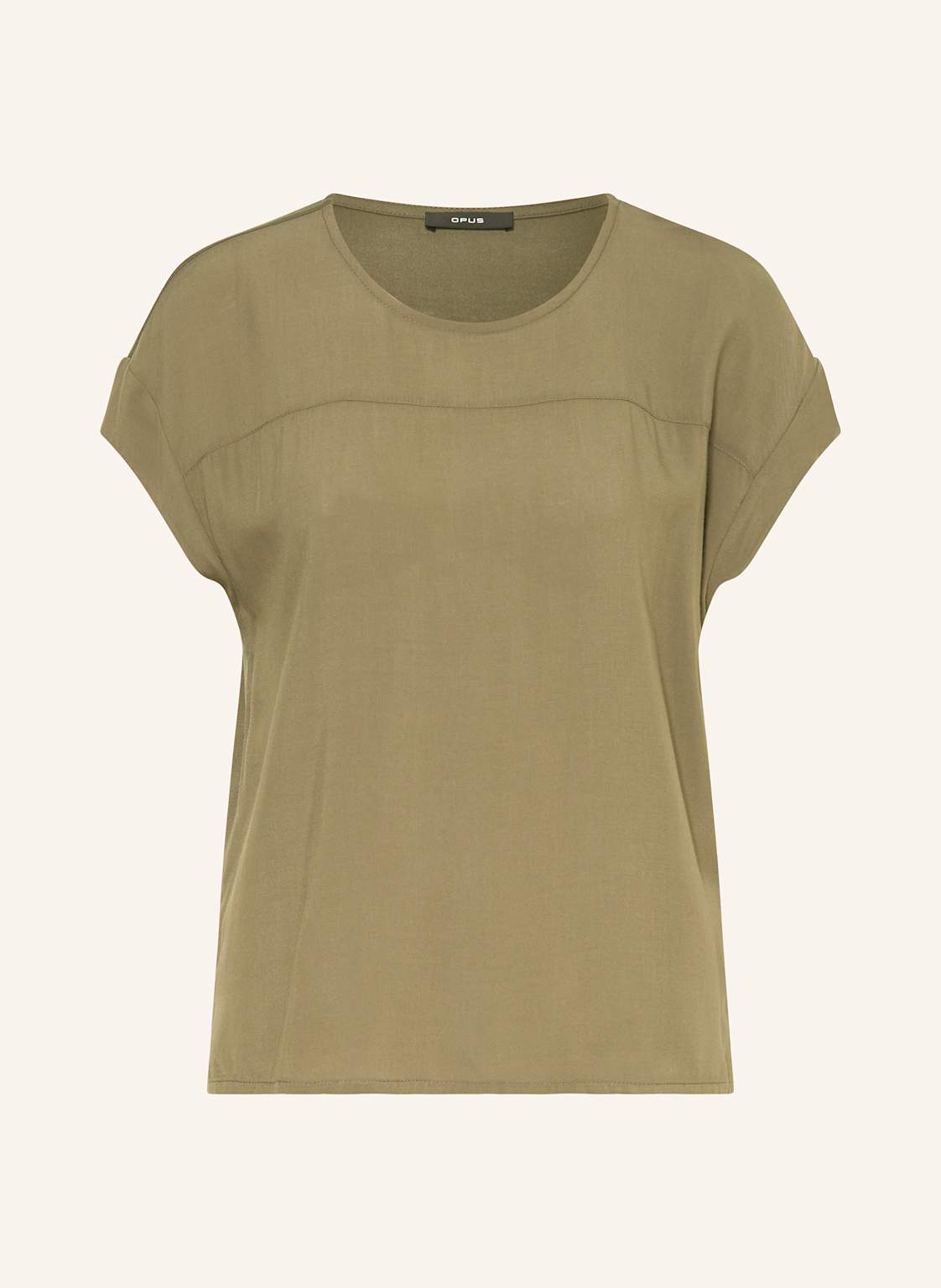 Opus T-Shirt Sesonne Im Materialmix gruen Opus T-Shirt Sesonne Im Materialmix gruen von Opus