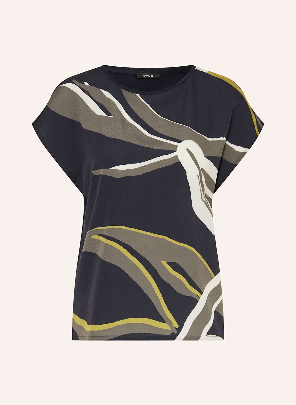 Opus T-Shirt Sopika Im Materialmix blau Opus T-Shirt Sopika Im Materialmix blau von Opus