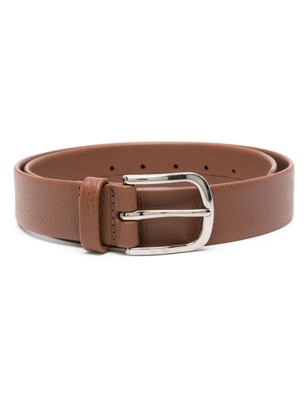 Orciani Dollaro leather belt - Brown von Orciani