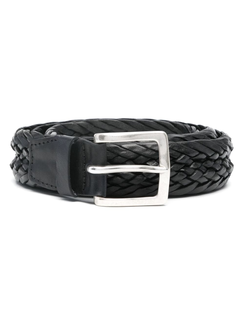 Orciani braided leather belt - Black von Orciani