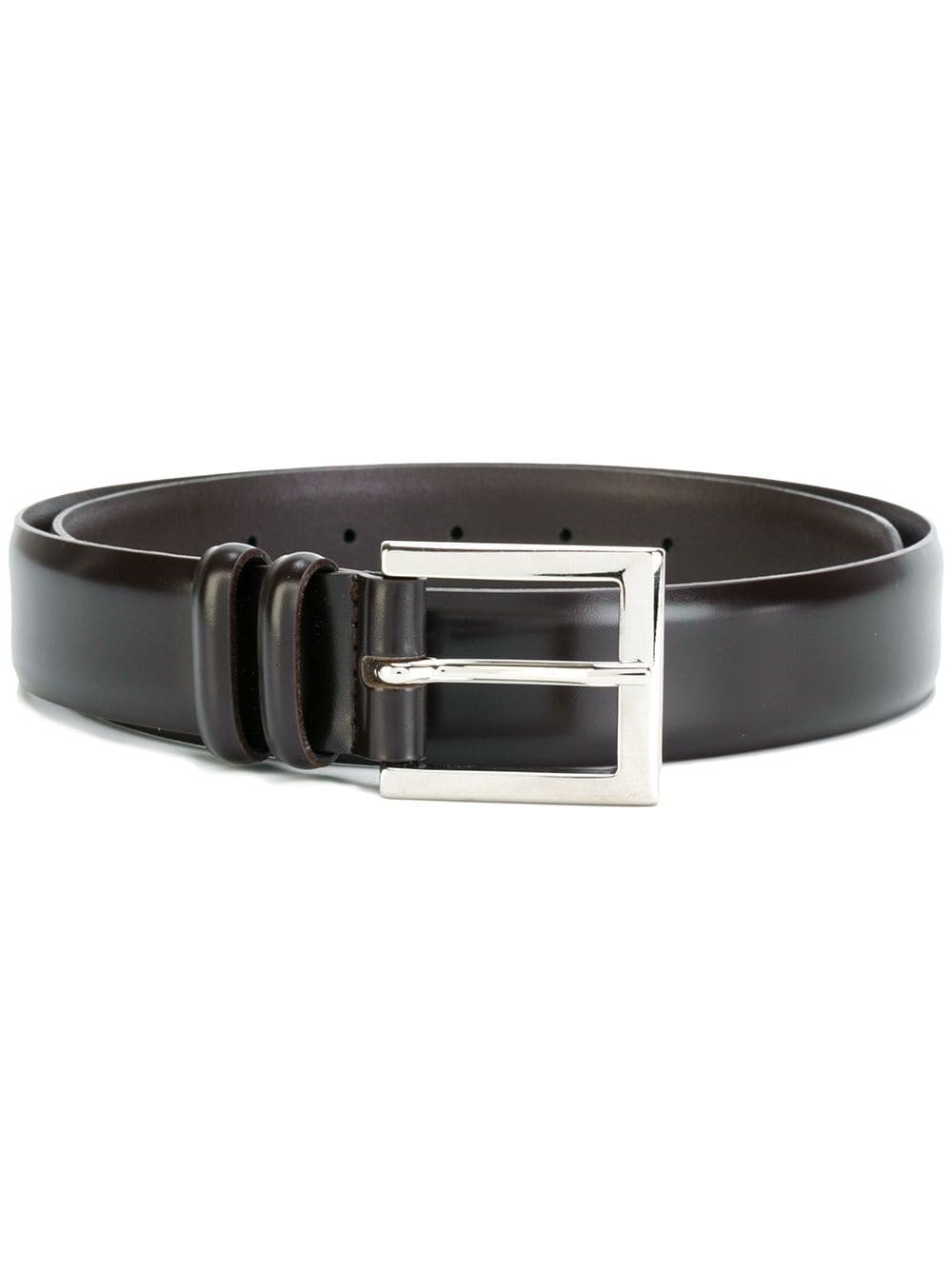 Orciani leather buckle belt - Brown von Orciani