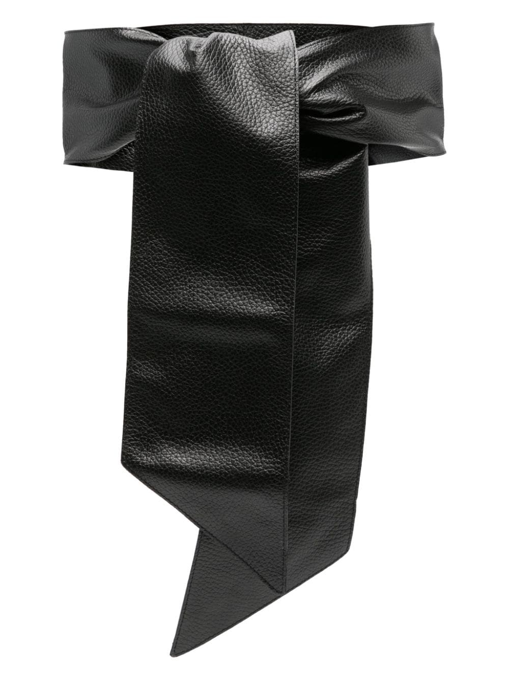 Orciani self-tie leather belt - Black von Orciani