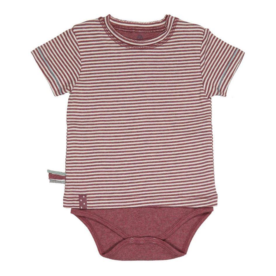 Kurzarm-bodyshirt Unisex Bordeaux 18-24M von OrganicEra