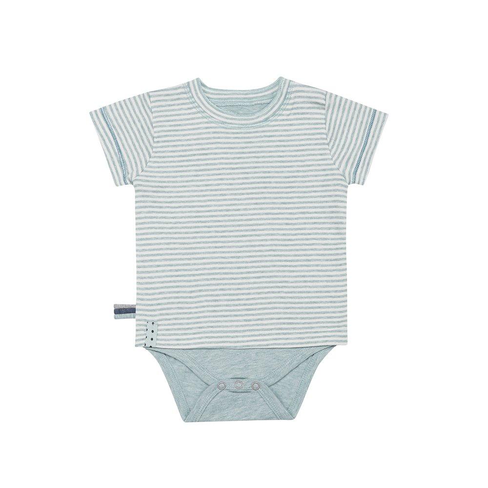 Kurzarm-bodyshirt Unisex Pastellgrün 18-24M von OrganicEra