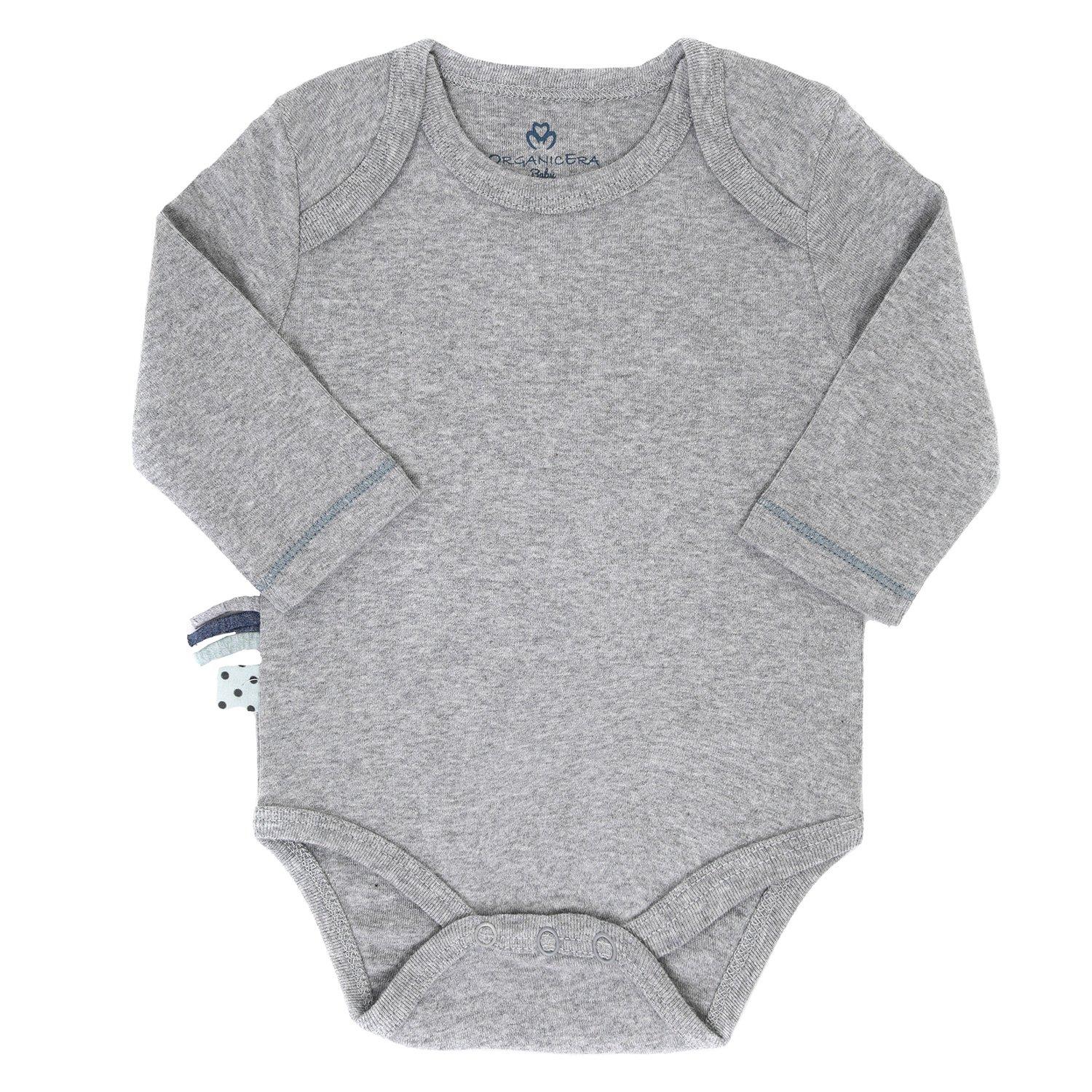 Langarm-body Unisex Taubengrau 18-24M von OrganicEra