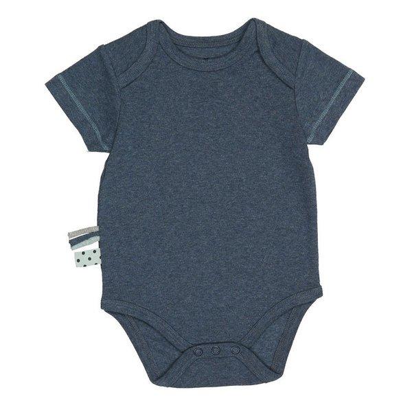 Kurzarm-body Unisex Indigo 12-18M von OrganicEra