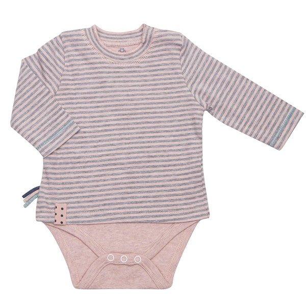 Langarm-bodyshirt Unisex Rosa 12-18M von OrganicEra