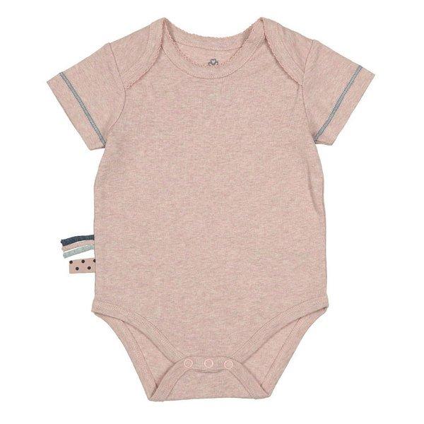 Kurzarm-body Unisex Rosa 12-18M von OrganicEra