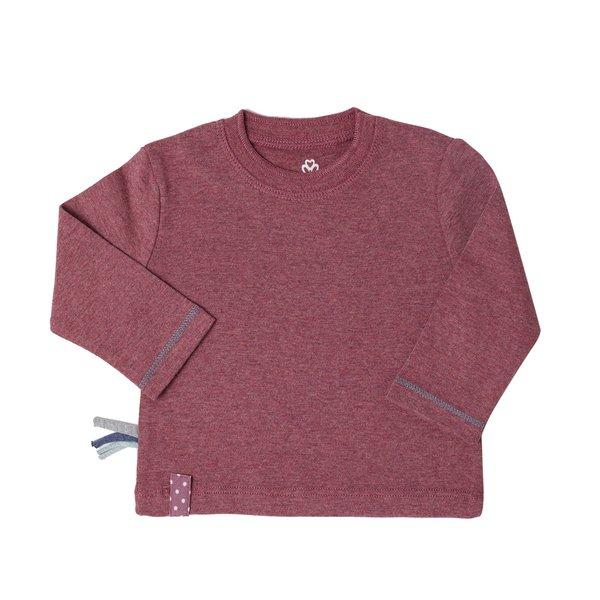 Langarm-shirt Unisex Bordeaux 12-18M von OrganicEra