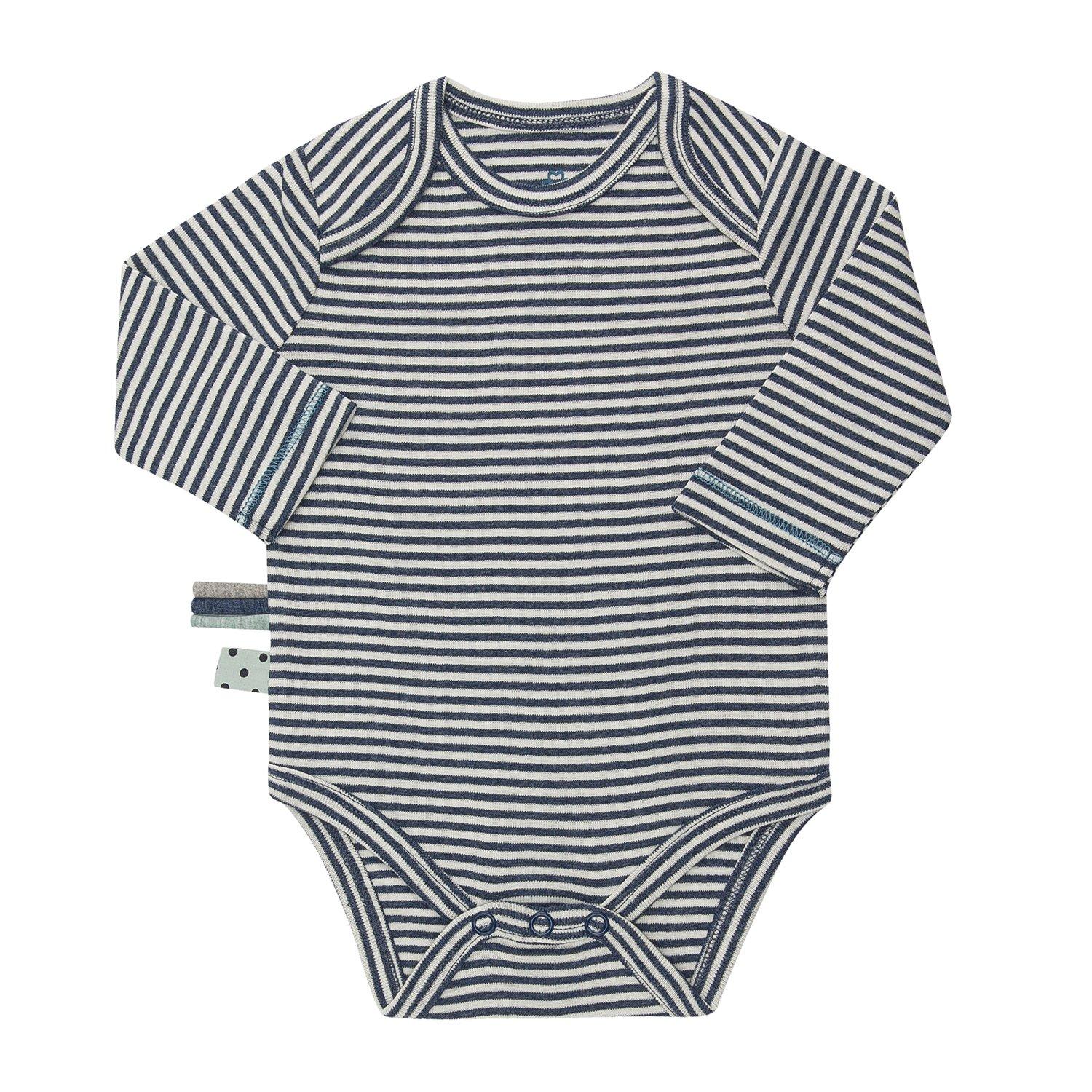 Langarm-body Unisex Indigo 18-24M von OrganicEra