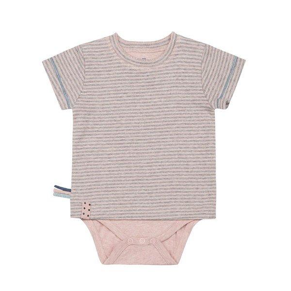 Kurzarm-bodyshirt Unisex Rosa 0-3M von OrganicEra