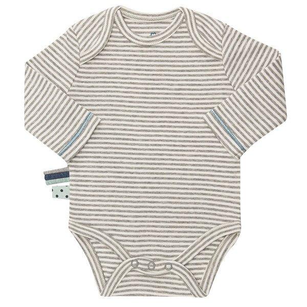 Langarm-body Unisex Taubengrau 12-18M von OrganicEra