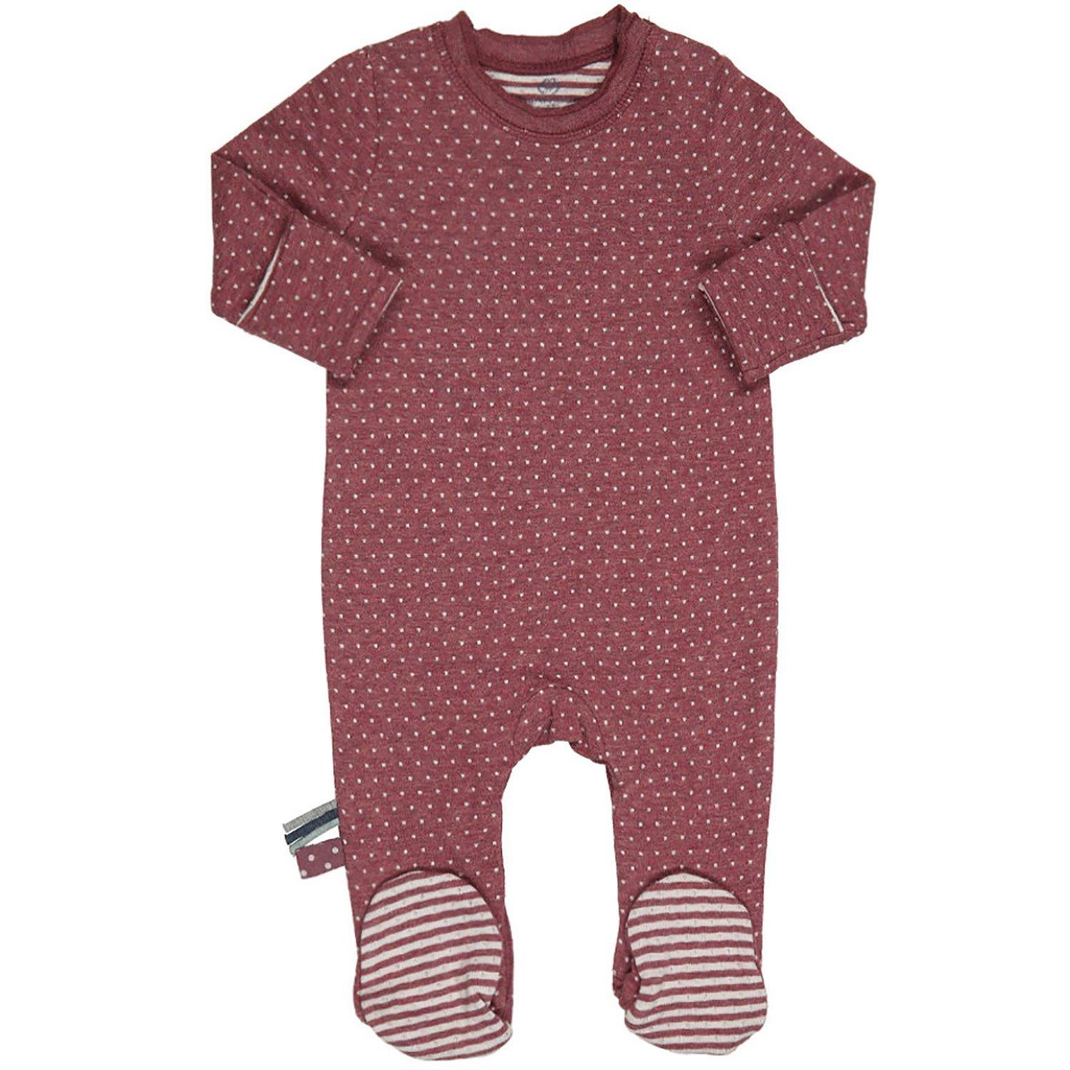 Schlafstrampler Unisex Bordeaux 9-12M von OrganicEra