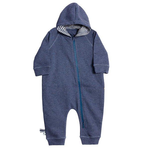 Kapuzen-strampler Unisex Indigo 3-6M von OrganicEra