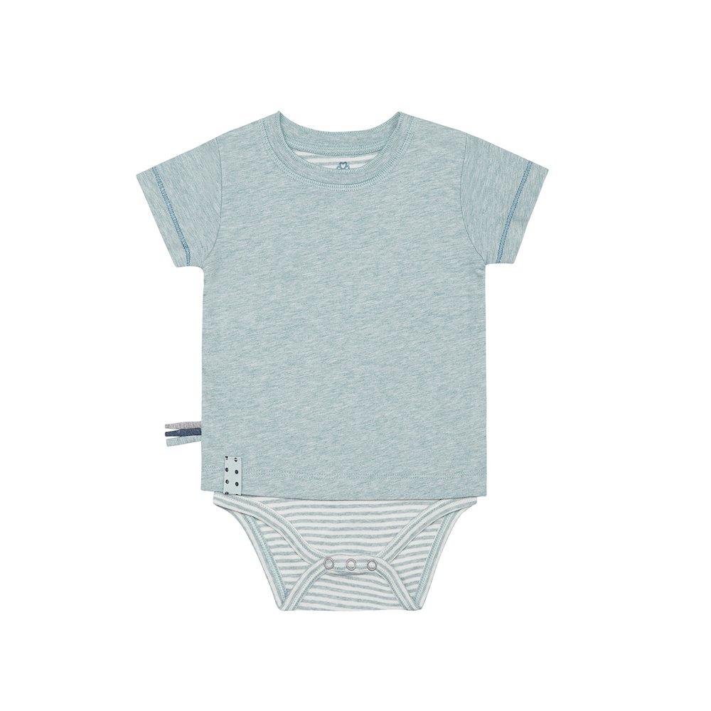 Kurzarm-bodyshirt Unisex Pastellgrün 6-12 mesi von OrganicEra