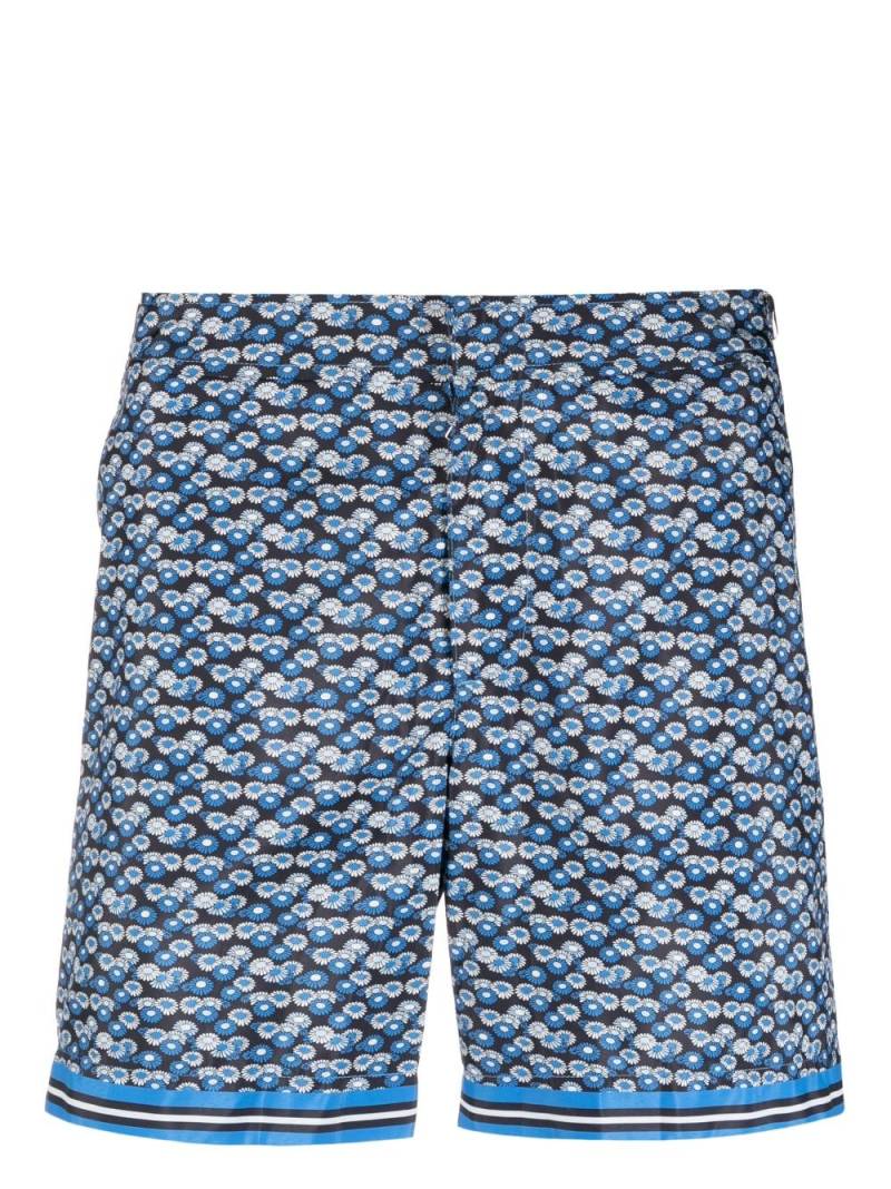 Orlebar Brown Bulldog floral-print swim shorts - Blue von Orlebar Brown